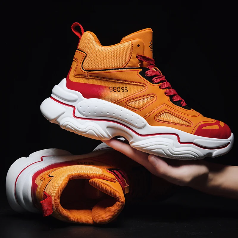 
 Высокие модные кроссовки, мужские ботильоны, удобная спортивная обувь для мужчин, спортивная обувь для мужчин  