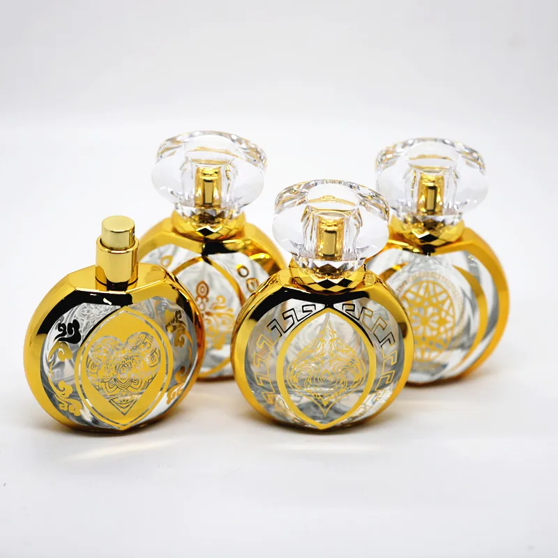 New Design Empty UV Printing Attar Glass Bottle Arabic Oud Oil Perfume Bottles