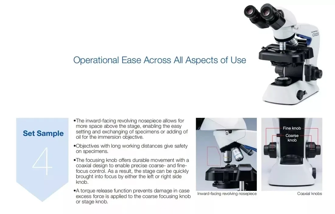 Биологический микроскоп Olympus CX23 применимый к нескольким полям