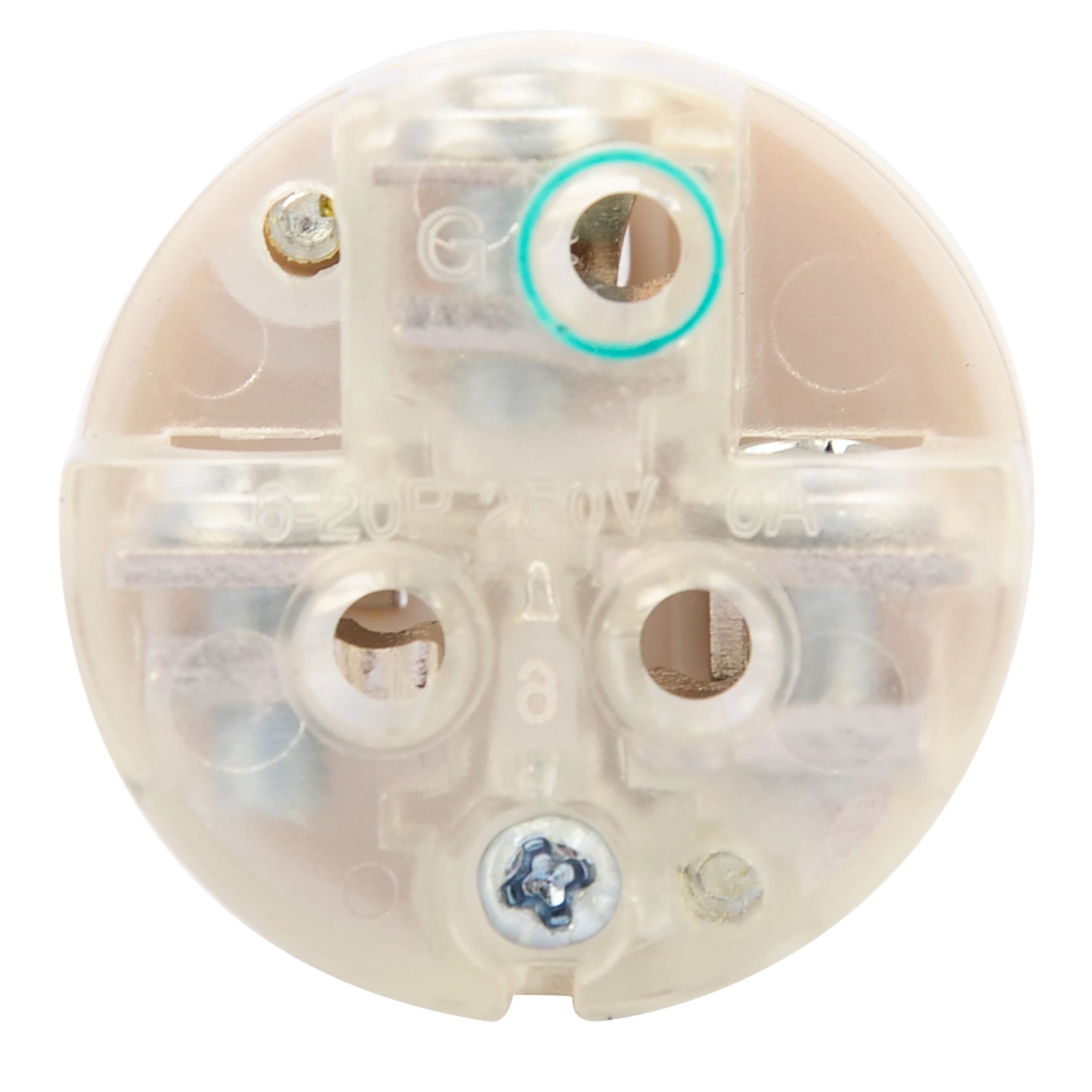 NEMA 6-20P Straight Blade Replacement Plug Connector Male Extension Cord Ends 20A 250V 2 Pole 3 Wire Grounding, ETL Listed