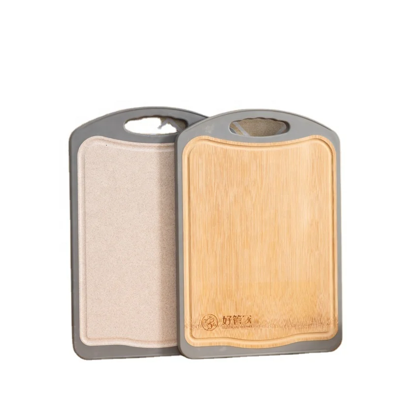 Factory wholesale  kitchen chopping board double-sided plastic bamboo cutting board