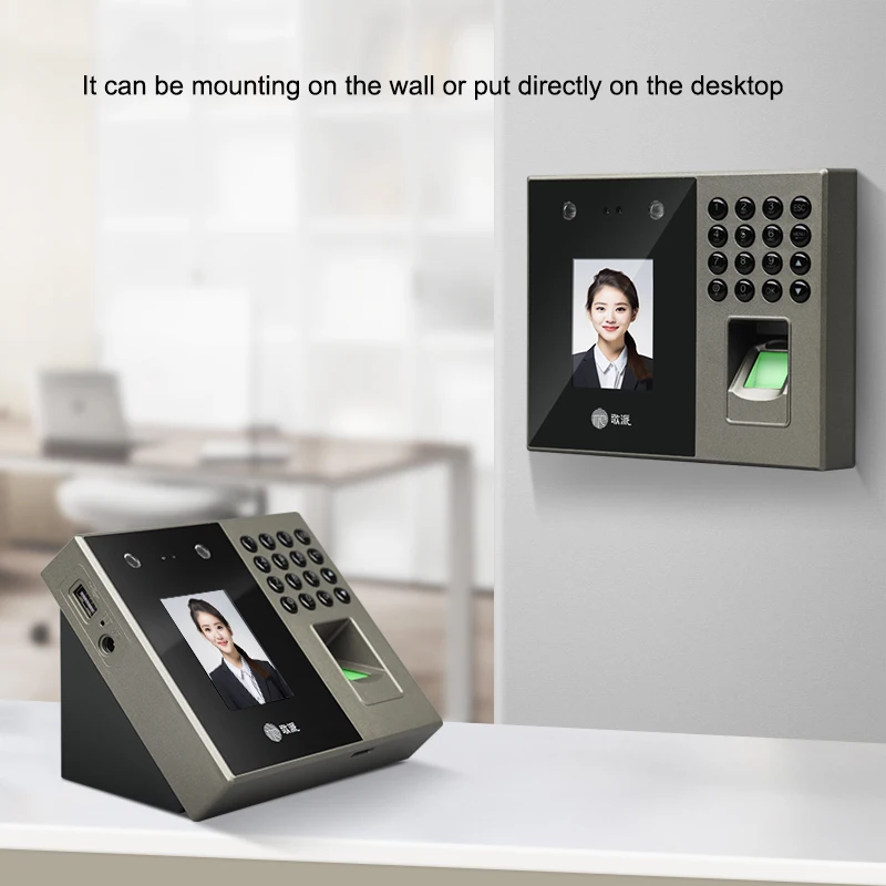 Time Recorder Punch Card Password Id Card Palm Face Fingerprint Staff Biometrics Time Attendance Machine For Office Factory