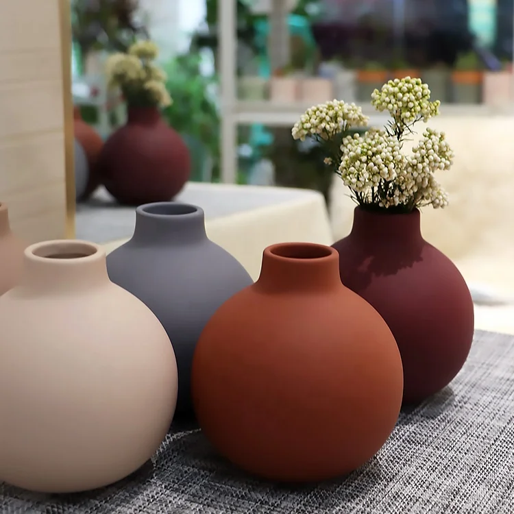 Small Color Glazed Ceramic Stoneware Small Flower Vase Original Factory Manufacturer Producer ceramic stoneware Vase