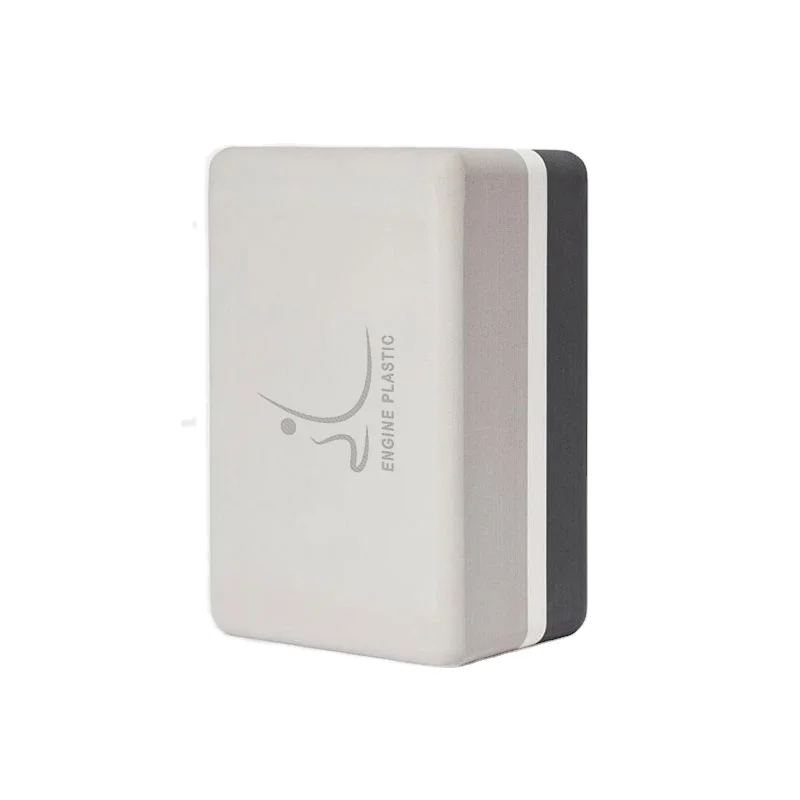 OEM Wholesale High Quality Non Slip Waterproof Engraved Eco Friendly EVA Foam Grey Color Yoga Blocks