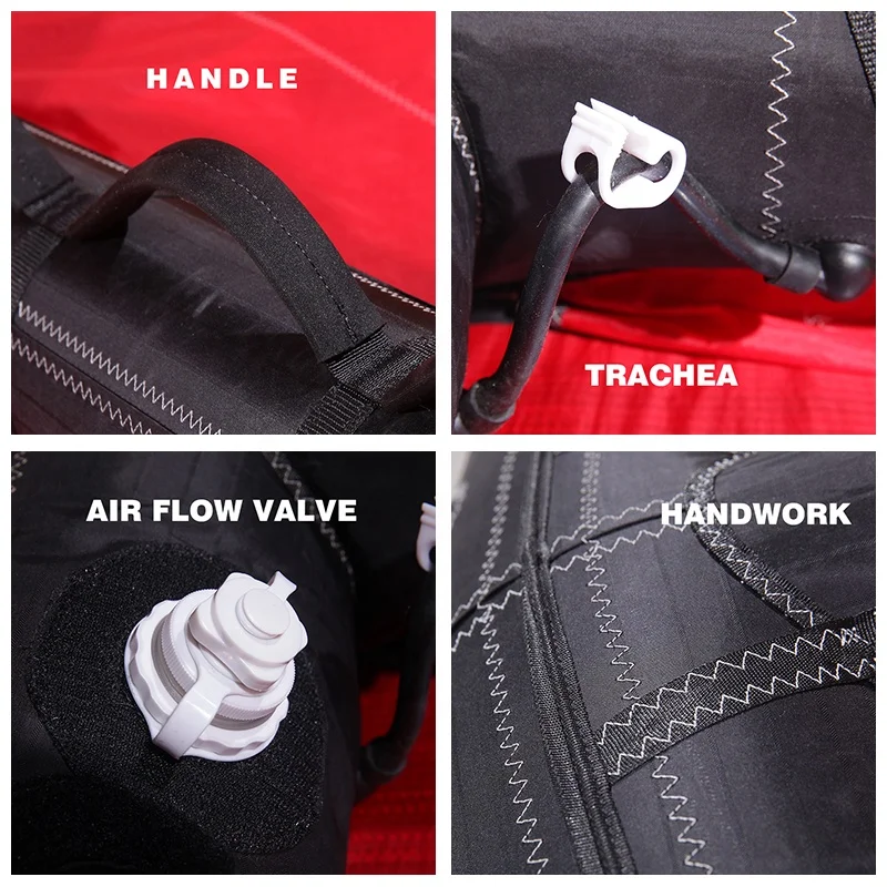 HOT SALE Red Surfing Wings Spinnaker Kite Subplate for Windsurf Sea Surfboard Kite High Quality Kitesurfing Kite