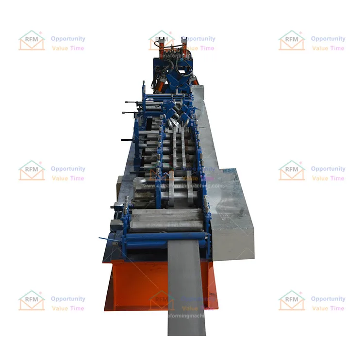 
Top Quality C Channel Roll Forming Making Equipment Interchanged Eave Guide Rails Line Sigma Purlin Machine Corrugating Machine 