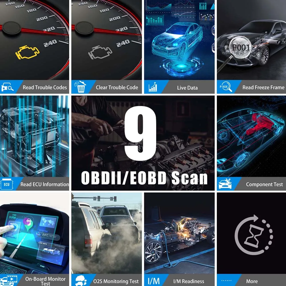 Car Diagnostic tool Car OBDII Car Repair Tool Vehicle Programming Odo Adjustment XTOOL A80  Full System