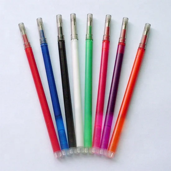 Functional thermo-sensitive heat erasable pen refills for kids playing leather products