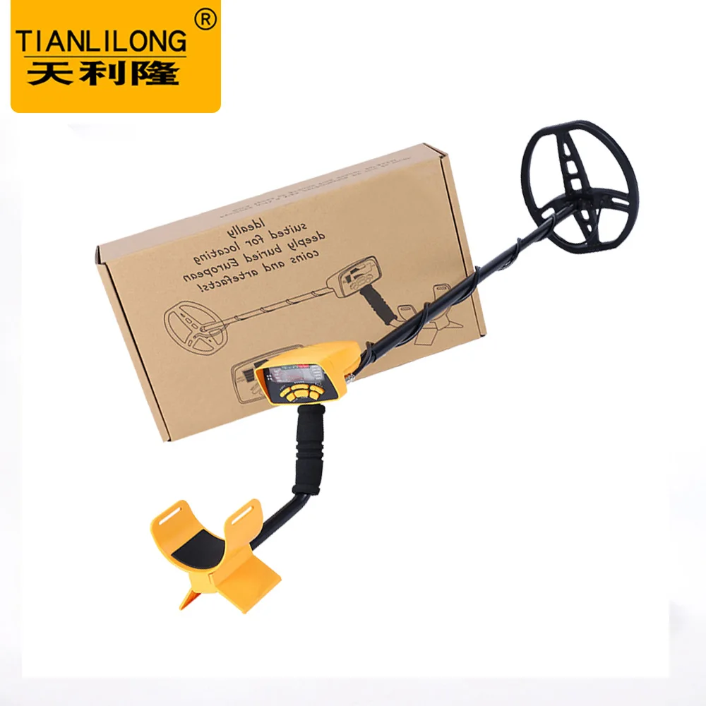 GTX500 Yellow waterproof LCD Display  Gold Metal Detector with five model lightweight detector