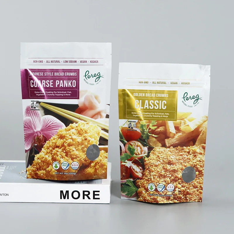 Custom Printed Wholesale Mylar Stand up Pouch Snack Judi Foods Plantain Plastic Packaging Puff Food Popcorn Potato Chips Bags