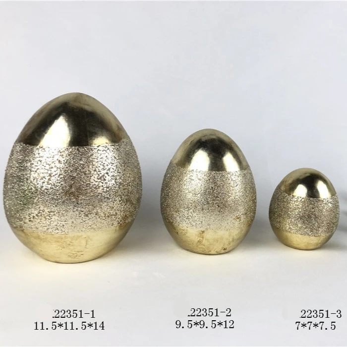 ceramic rabbit and egg decoration