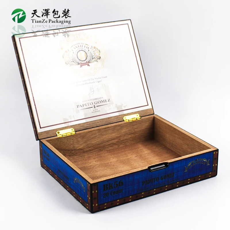 Manufacturers Customized High Quality Wooden Gift Box Display Cigar Wood Box Humidor Cabinet Cigar Case