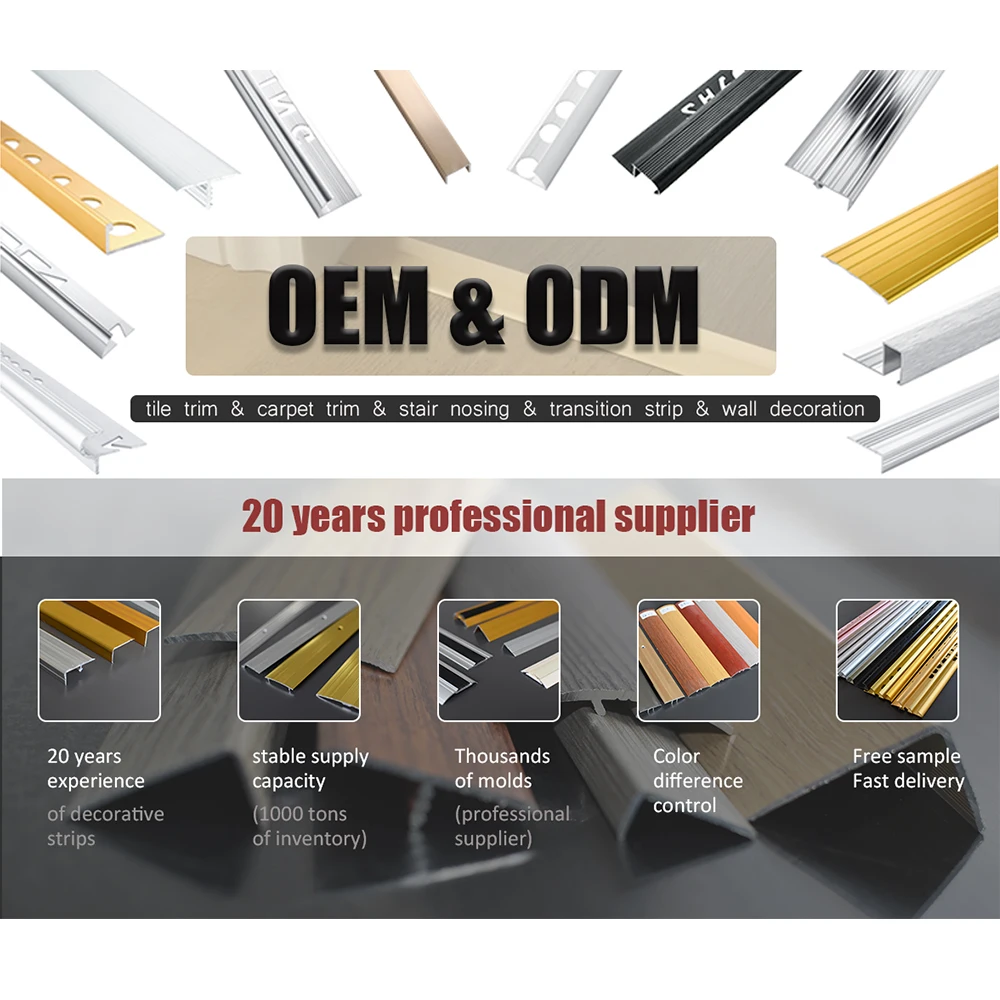 Wholesale 10Mm Plastic Ceramic Tile Trim Wall Accessories Pvc Tile Trim Plastic Corners Strip