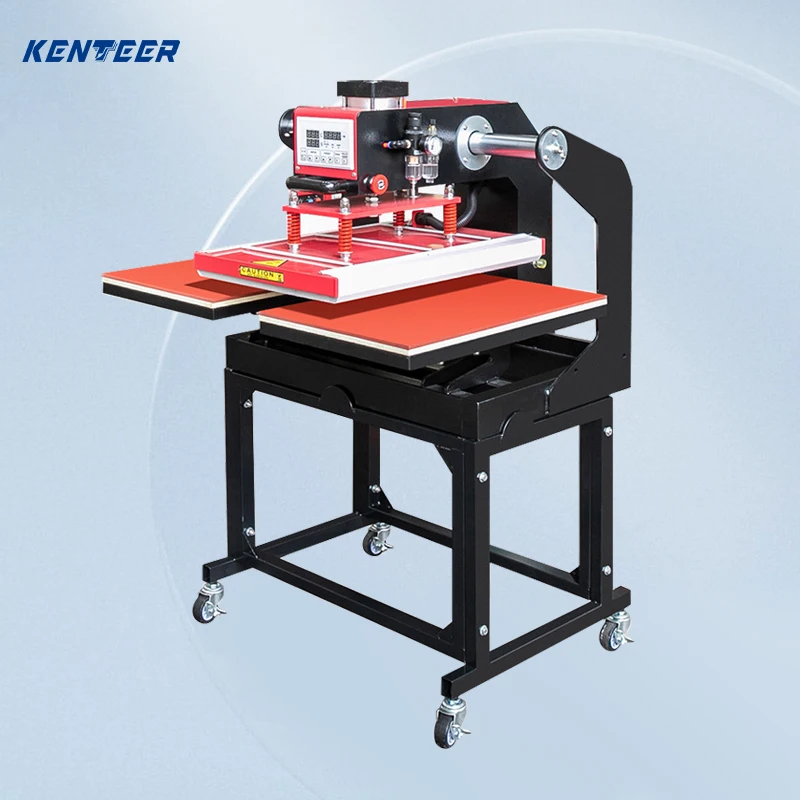 pneumatic double station heat press machine heat press machine double hydraulic double action press machine