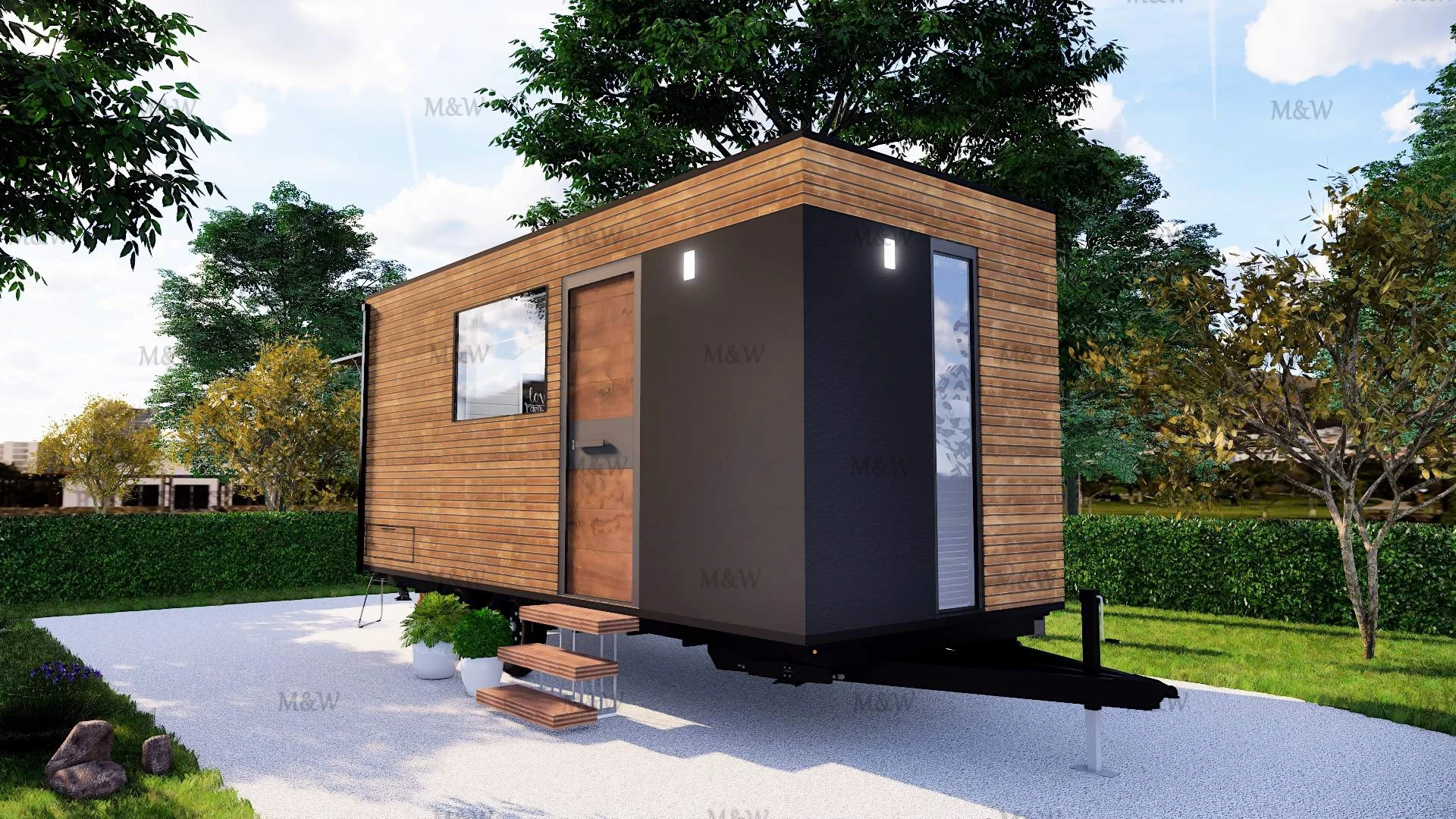 Лидер продаж современный крошечный домик на колесе сборный небольшой деревянный дом мобильный трейлер