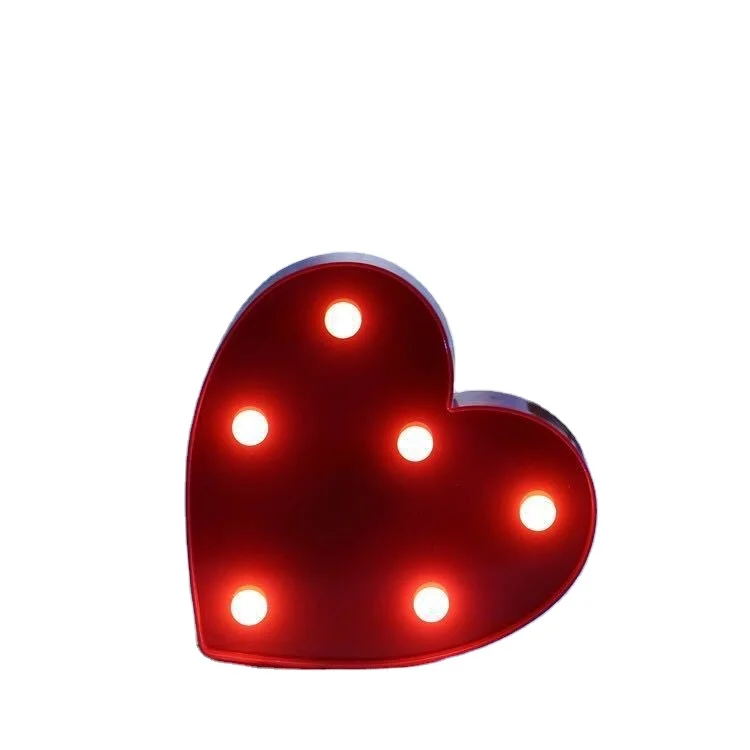 День Святого Валентина теплые детские подарки милое светодиодное сердце любовь настенные светильники светодиодные сердечки знак