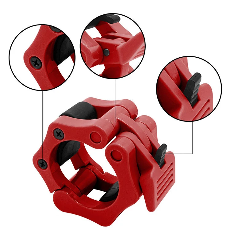 Wholesale Clamp Barbell Standard Black bar Collar Clamps 5cm Custom