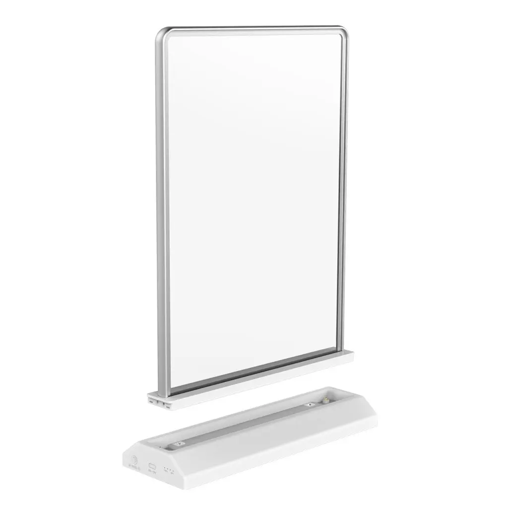 Rechargeable A4 desktop advertising light box Acrylic Flashing Led Table Menu Restaurant Card Display Holder Stand