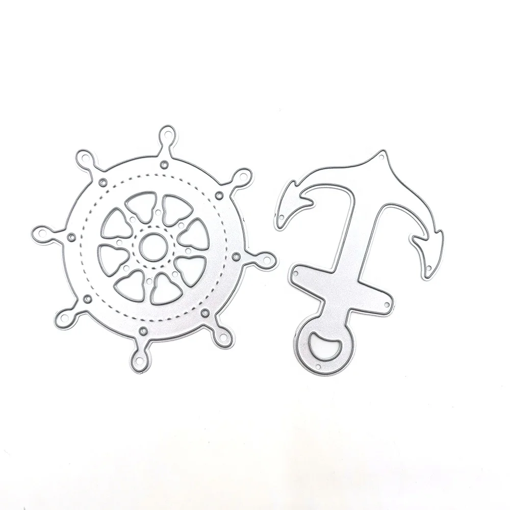 Fustelle Dies Cutting Die Cuts Scrapbooking Anchou Rudder For DIY Scrapbooking Paper Card Making Craft Data