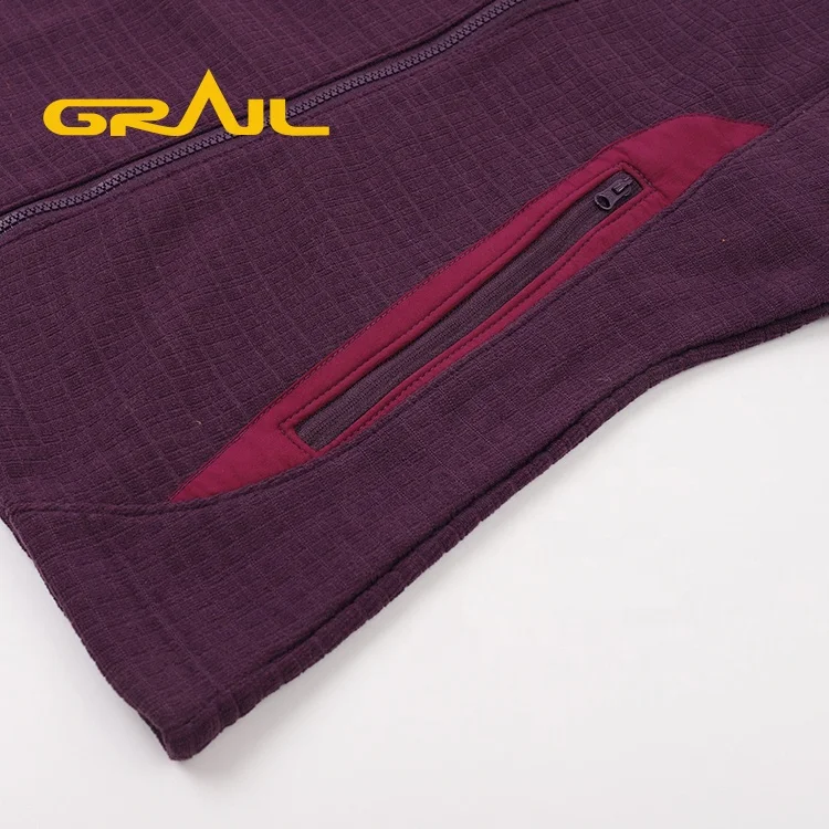 
Wholesale bulk winter sport softshell polyester women waffle jacket 