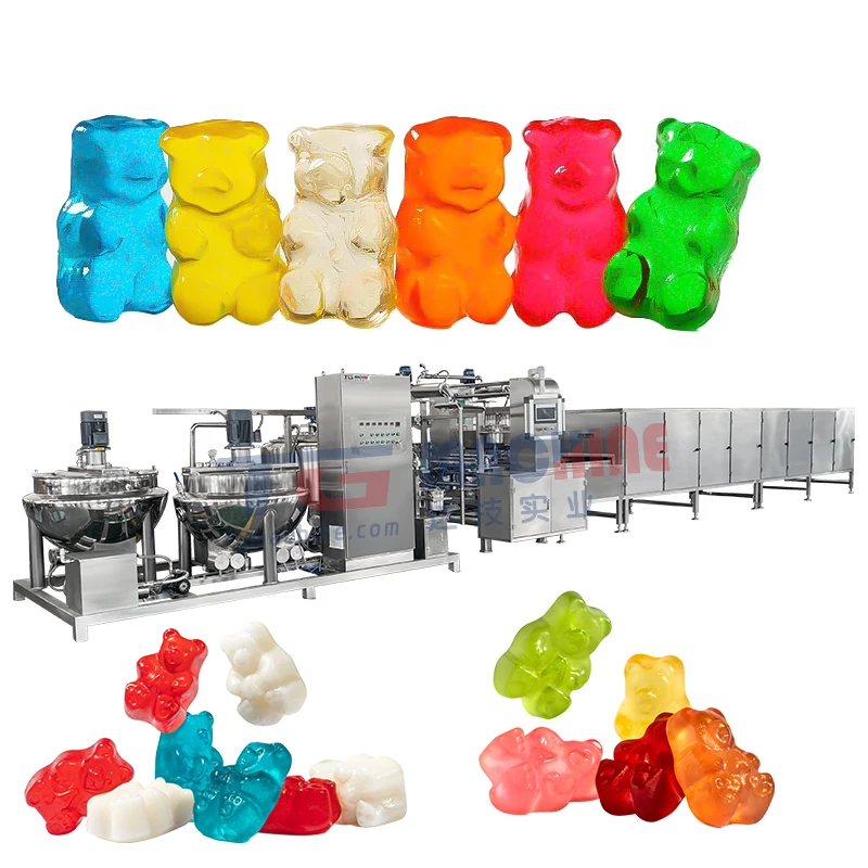 high effciency automatic candy production line bear gummy candy making machine