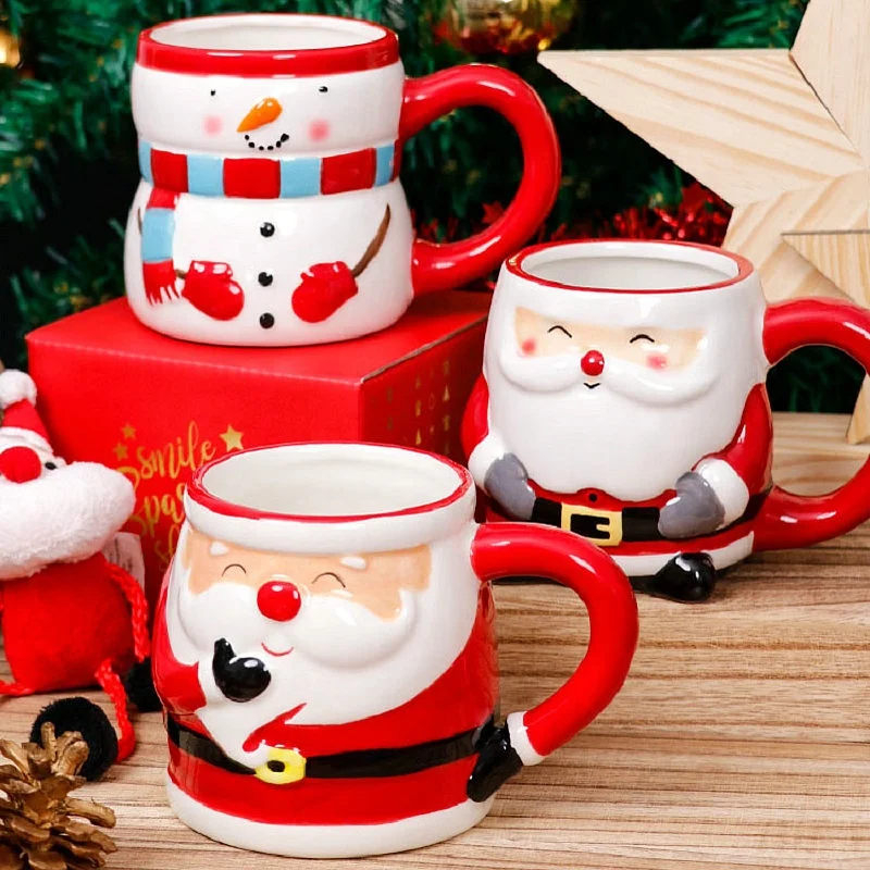 factory wholesale cheap ceramic mugs gift cups customized christmas mug