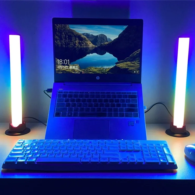 Hot Selling 2 Pack APP Control Smart RGB Light Bar Rhythm Recognition Music Light Ambient Light For TV