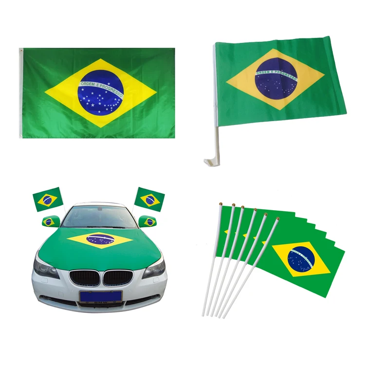 Brazil Product For 2022 World Cup Outdoor Fans Cheering Brazil Flag
