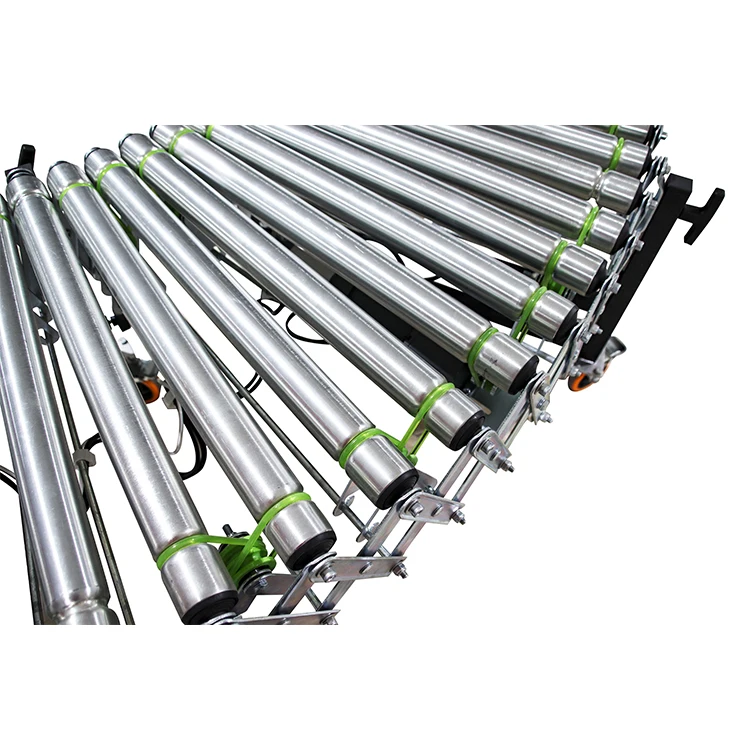 Adjustable power cylinder line,roller conveyor belt,loading and unloading cargo conveyor line