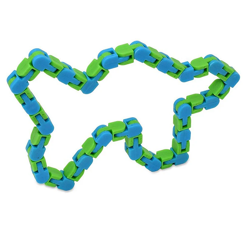 Игрушка-змея на палец, забавная развивающая игрушка-антистресс случайного цвета