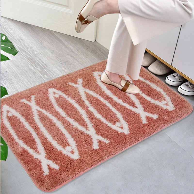 Home Good Absorbent Non Slip Microfiber Cartoon Bath Mat