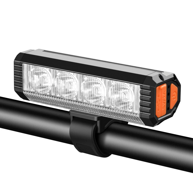 4000 Mah High Brightness Bike Light T6 Lamp Bead C Charging 1200 Lumens Mountain Bike Headlights Safe Riding Warning Accessories