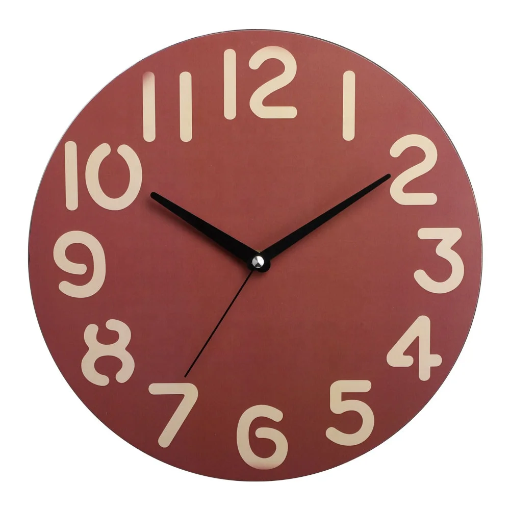 Creative MDF Vintage Wall Clock Art Decorative for Home Living Room Home Decoration