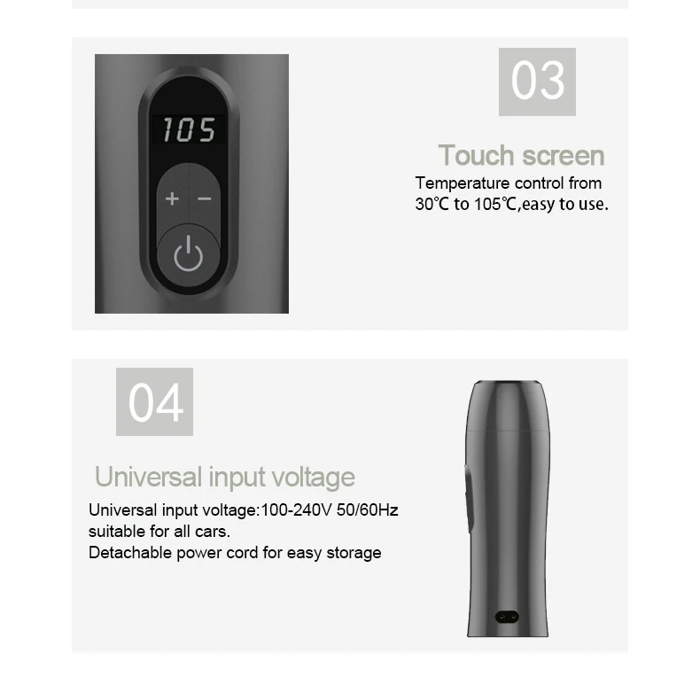 Roll on wax warmer kit Wax Hair Removal Portable wax heater roller machine with touch display function