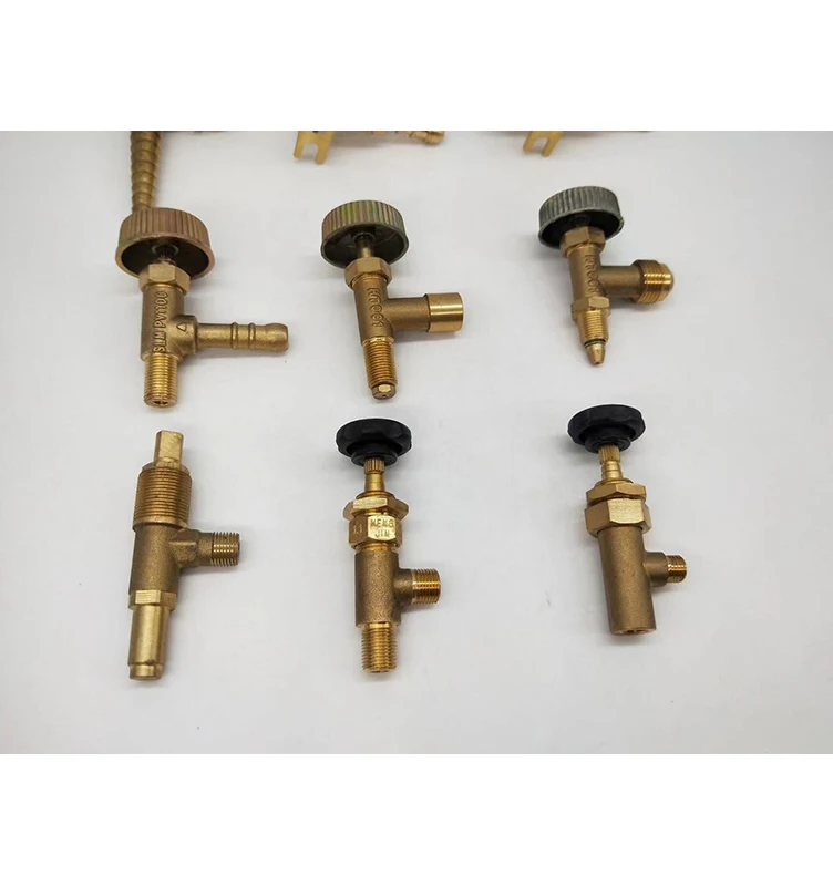 Propane Heater Valve Replacement Parts Brass Gas Control Needle Valve With Knob