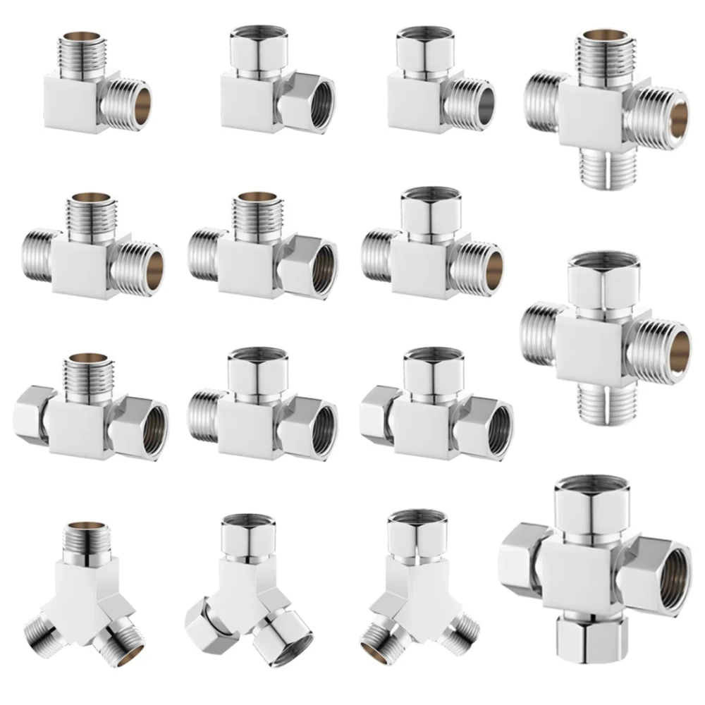 X6 Washing Machine Dishwasher Bathroom Kitchen Faucet to Garden Hose Diverter Brass Adapter Fitting Faucet Connection