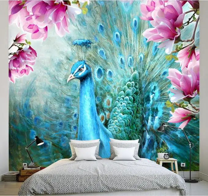 wall paper beautiful 3d mural room background natural and beauty