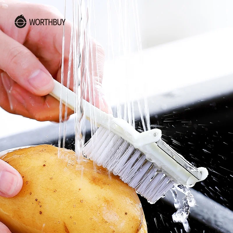 WORTHBUY Multifunctional Fruit Vegetable Peeler With Brush Plastic Carrot Potato Peeler Vegetable Grater Kitchen Accessories