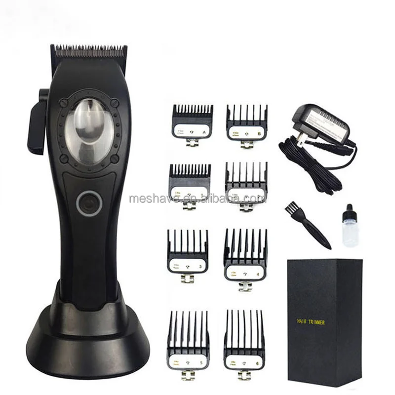 Professional Adjustable Vector Motor Clippers with Intuitive Torque Control Rechargeable Cordless Hair Clippers for Men Barber