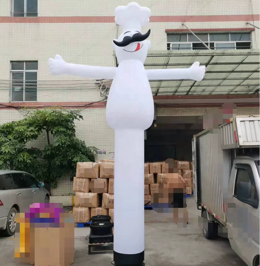 Outdoor waving advertising inflatable Restaurant chef inflatable air dancer for sale