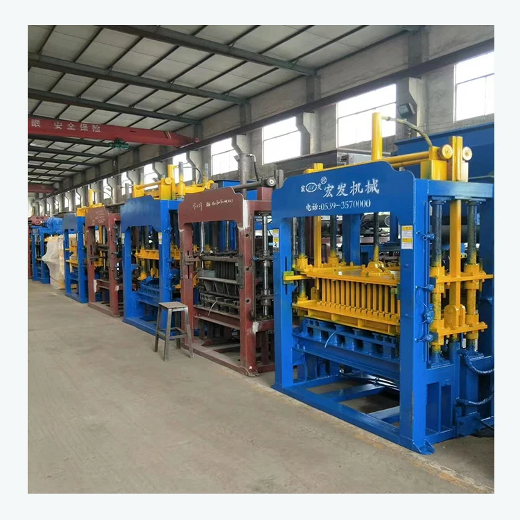 bricks making machine Hongfa QT6-15 concrete brick making machinery price construction machine