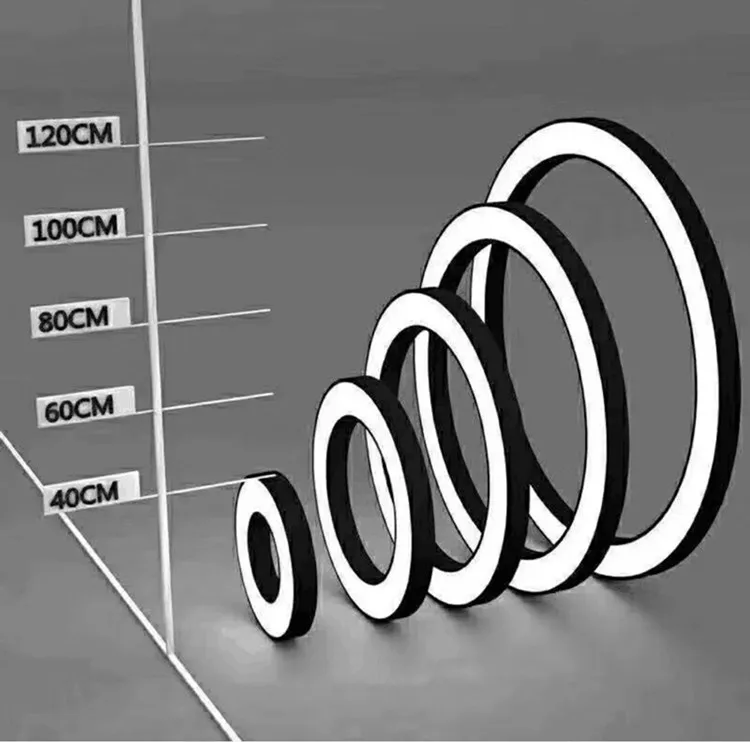 Factory Supply Aluminum round led linear light for Home Office Lighting