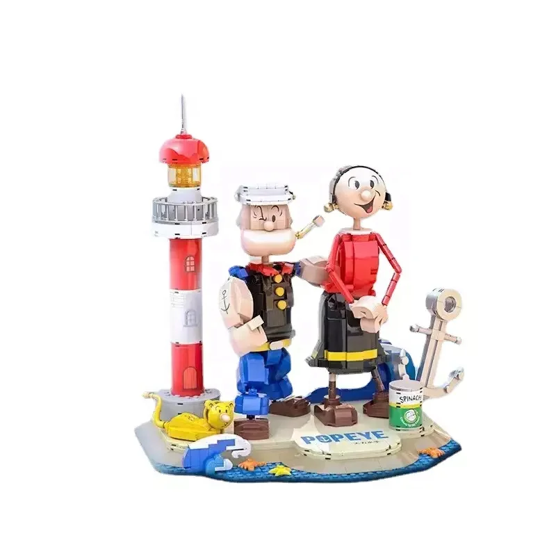 PAN TASY 86401 Popeye Олива Oyl игрушка Классическая мультяшная фигурка 33 см строительные блоки кирпичные куклы Украшение подарок на день рождения