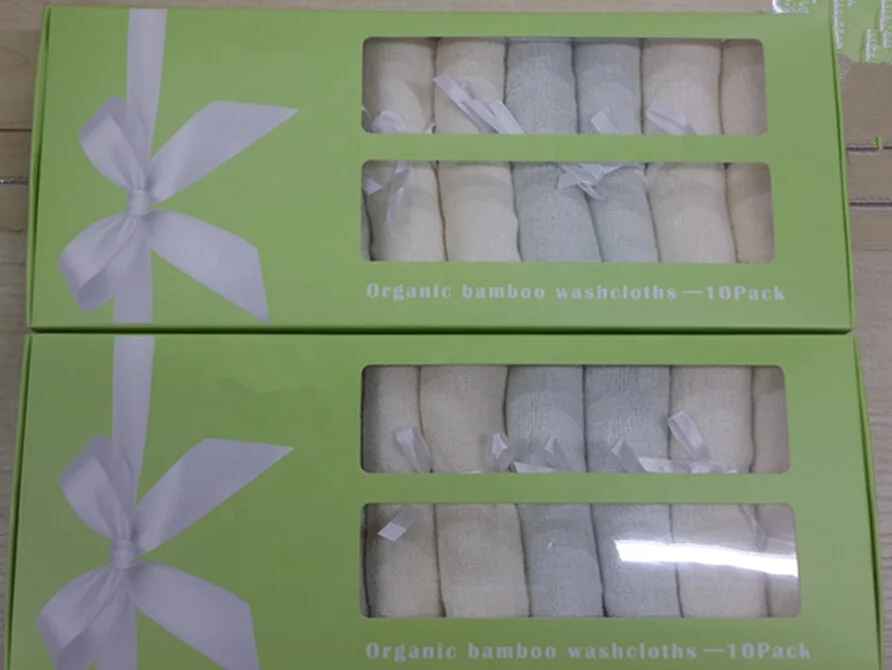 Wholesale bamboo baby washcloth and bamboo towels organic bamboo washcloth for gifts,10 pack or 6 pack