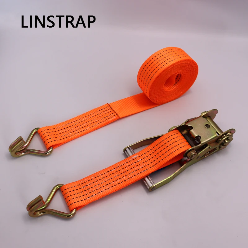 Truck Car Ratchet Cargo Lashing Strap with J Hook