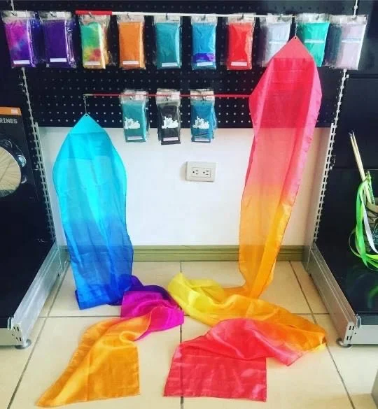 Nayaking Dancer Silk Streamer, Long Silk Ribbon Wand for Dance Play Gymnastics Baton Twirling Birthday Easter Christmas Party