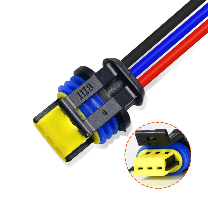 3pins Car HID Xenon Bulb Ballast Plug Cable D1S D3S HID Cord Connector for Osr Wire Harness Power Block Cable Light Accessories