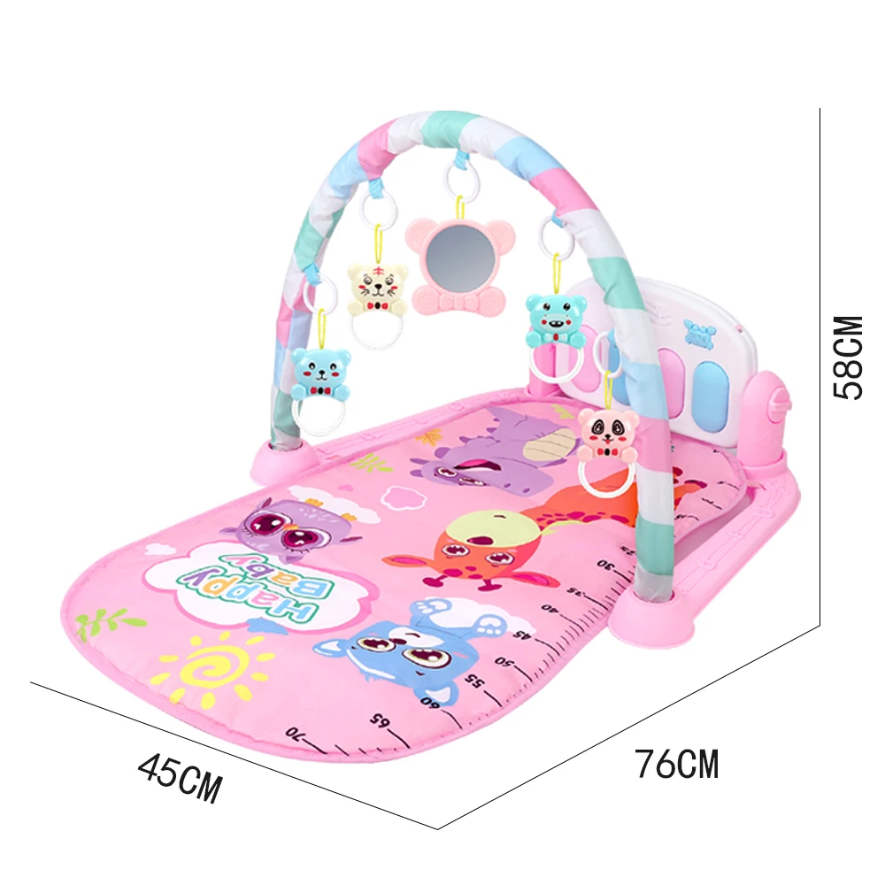 High Quality Soft Baby Activity Play Gym Mat Foldable Baby Crawling Play Mat Piano
