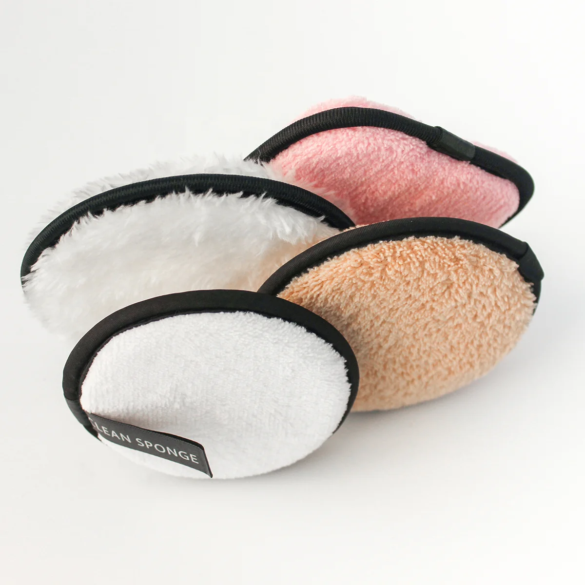 Microfiber Large Velvet Puff Reusable Makeup Remover Cosmetic Facial Cleansing Pads Puff Clean Sponges Pad