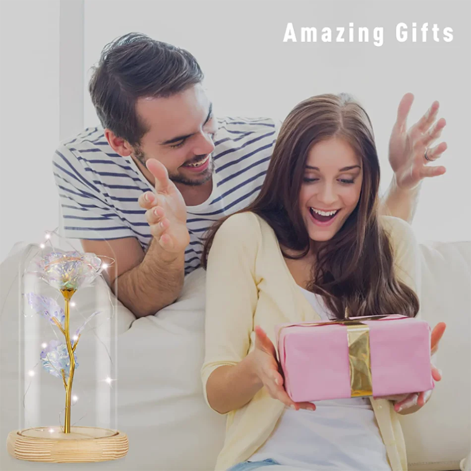 Wholesale Empty Clear Glass Dome Cloche Bell Jar Preserved Flower Rose For Valentine Gifts